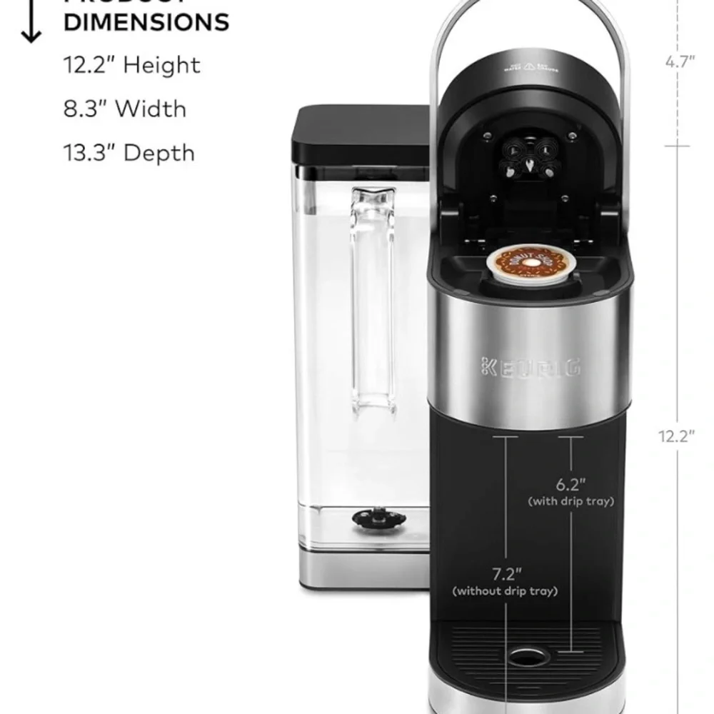 Keurig K-Supreme Plus Coffee Maker - Silver and Black